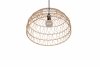 Lampa wisząca z przędzy papierowej brązowa owalna boho rystykalna industrialna minimalistyczna nad stół do salonu sypialni PAULETTE R36141026 Rl